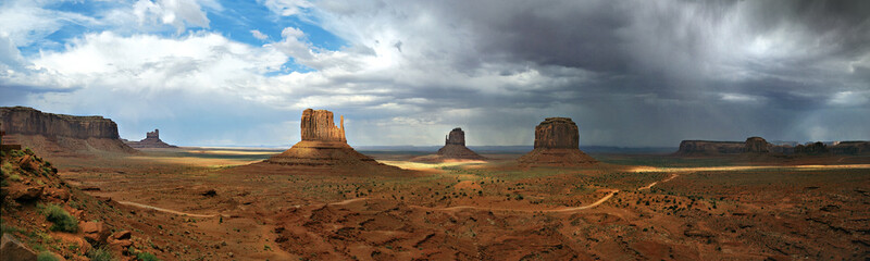 Panorama of Monument valley, Arizona