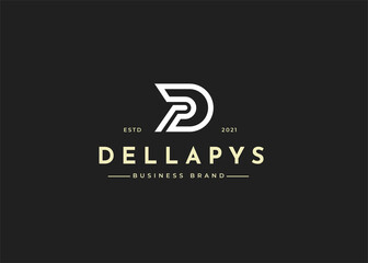 Initial D letter logo design template, Vector illustrations