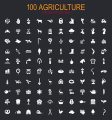 Agriculture icon set