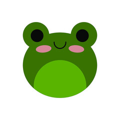 children's illustration frog face