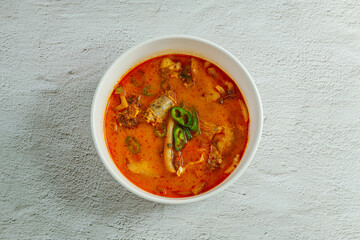 Korean blood sausage soup, 'Sundae Guk'