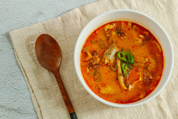 Korean blood sausage soup, 'Sundae Guk'