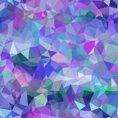 Seamless iridescent triangle pattern for surface pattern print. High quality illustration. Blue and purple holographic vivid trendy swatch. Funky contemporary graphic tile for background or textile.