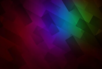 Dark Multicolor vector backdrop with rhombus.