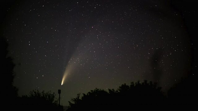 C/2020 F3 comet neowise baikonur timelaps