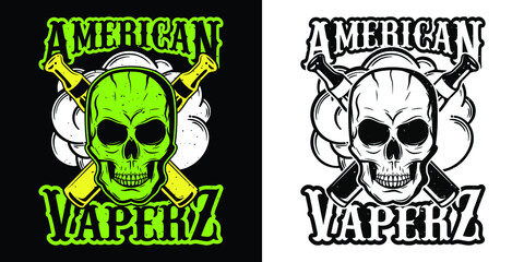 American Vaperz - Vape t shirt design or vector graphic