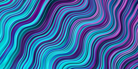 Light Pink, Blue vector backdrop with bent lines.