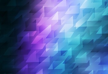 Dark Pink, Blue vector background with rectangles.