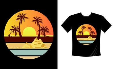 Summer T-shirt Design.