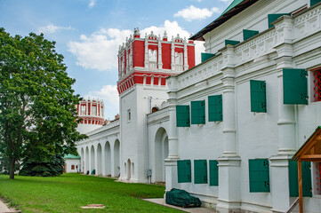 The walls and towers of the Novodevichy Monastery were erected by Tsar Boris Godunov (1552-1605),...