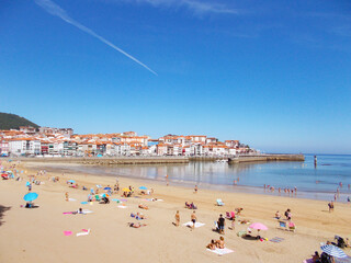 Port and beach of the municipality of Lekeitio-Lequeitio, in the Basque Country, north of Spain....