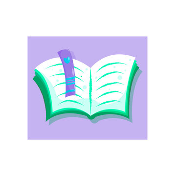 Vector illustration - textbook for education