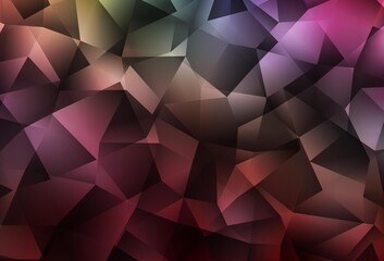 Obraz premium Dark Multicolor vector shining triangular layout.