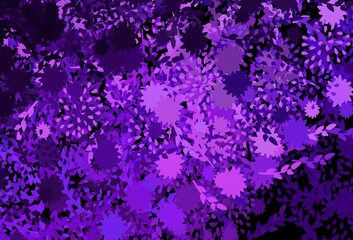 Light Purple vector background with abstract shapes.
