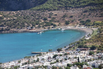 City and bay view, summer houses.