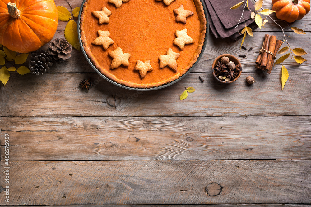 Canvas Prints pumpkin pie for thanksgiving