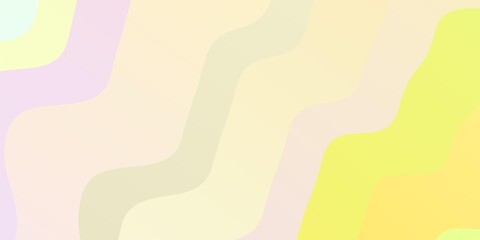 Light Pink, Yellow vector texture with circular arc.