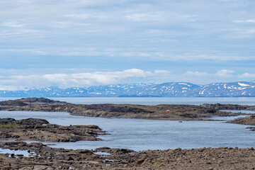 A lonely tent in the middle of tundra - camping in Nunavut