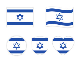 Obraz na płótnie Canvas Israel national flag icon