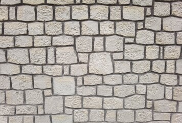 wall white rocks background 