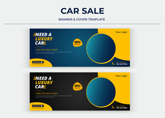 Car Sale Social media cover, banner, thumbnail, poster, Need a car social media