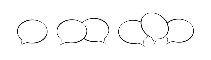 speech bubble icons