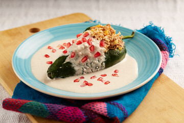 Chile poblano comida mexicana