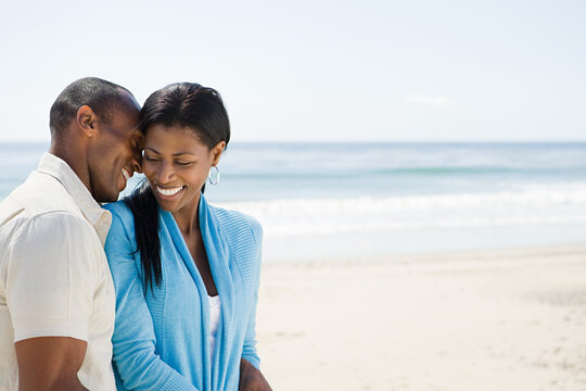 Romantic couple on a beach