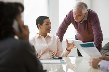 Colleagues in meeting
