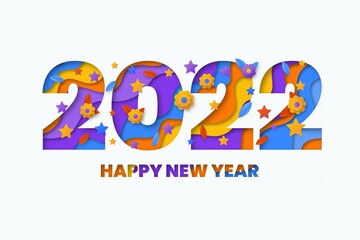 new year 2022 background paper style