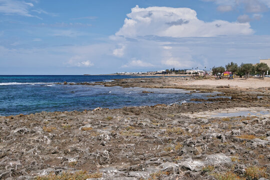 rocky coast, Torre San Giovanni, Salento, Apulia, Italy