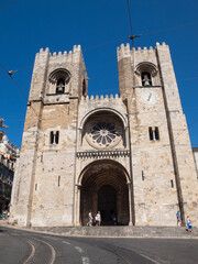 Lisbon Sé Cathedral facade