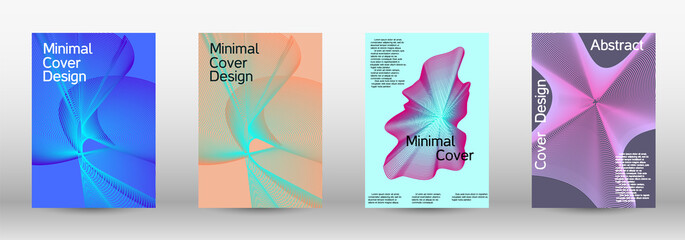 Artistic covers design. Creative backgrounds from abstract lines to create a fashionable abstract cover, banner, poster, booklet.