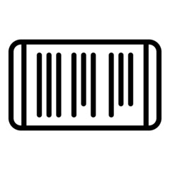 Scanning app icon outline vector. Phone scan. Qr code