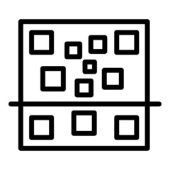 Digital code reader icon outline vector. Qr scan. Phone scanner