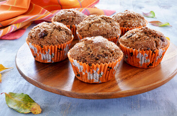 Halloween bran muffins