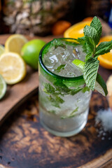mojito cocktail with mint