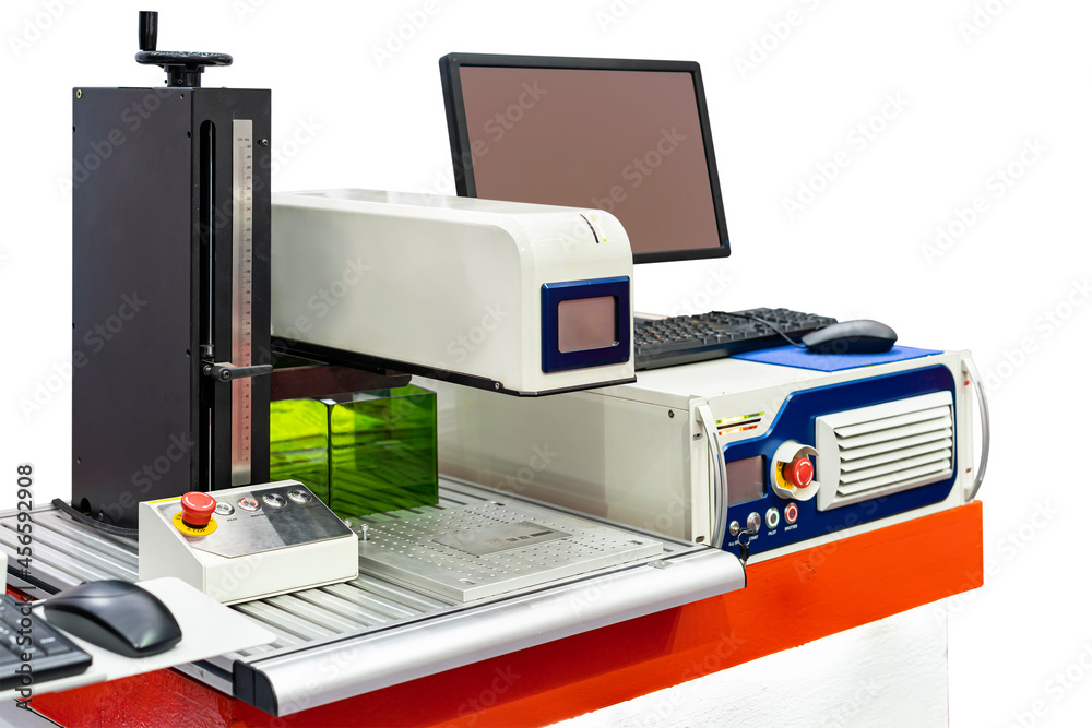 Poster laser marking or engraving machine for write letter or various graphic image symbol etc. of business