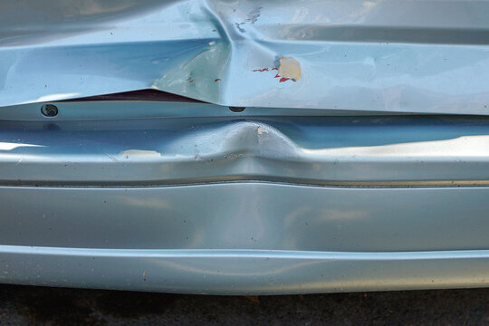 Car bumper dent