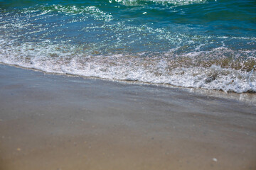 beautiful waves on the beach