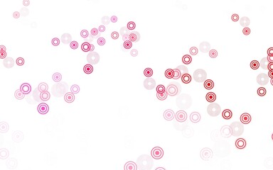 Light Red vector layout with circle shapes.