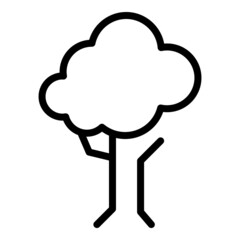 Tree gardening icon outline vector. Garden plant. Forest landscape