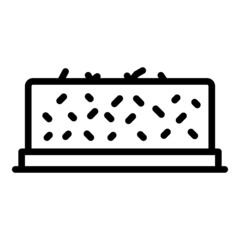 Garden hedge icon outline vector. Bush plant. Tree landscape