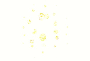 Light Yellow vector pattern with spheres.