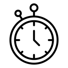Time concentration icon outline vector. Business schedule. Strategy focus