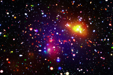 Obraz premium Galaxy and stars. The elements of this image furnished by NASA.
