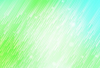 Obraz premium Light Green vector background with stright stripes.