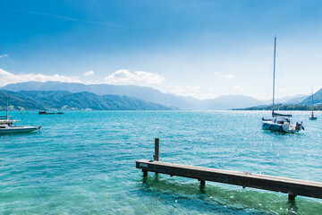 boat on the lake, Austria