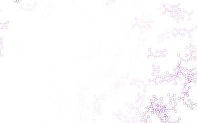 Light Purple vector background with forms of artificial intelligence.