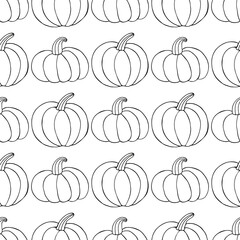 Seamless pattern for Halloween design. Vector illustration in hand draw style